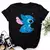Novas camisetas femininas mangas curtas Stich - loja online