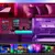 Luzes de tira LED USB Cor Mudar, 5050 RGB, fita flexível da lâmpada na internet