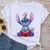 Novas camisetas femininas mangas curtas Stich na internet