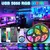 Luzes de tira LED USB Cor Mudar, 5050 RGB, fita flexível da lâmpada - Mandruk Store