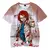 Chucky-Camiseta Masculina e Feminina Estampada em 3D, Filme de Terror
