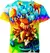 Pokémon cosplay traje verão novos impressão 3d