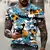Camiseta de rua Graffiti divertida, estampada em 3D, hip hop na internet
