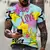 Camiseta de rua Graffiti divertida, estampada em 3D, hip hop