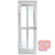 RAJA 0.30X1.00 VIDRIO REPARTIDO ALUMINIO BLANCO