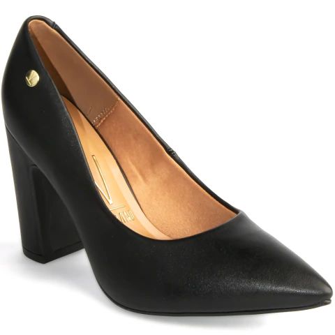 Sapato Scarpin Vizzano Salto Alto Bloco Confortável 1285