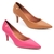 Kit 2 Scarpin Vizzano Feminino Salto Baixo Fino Original - loja online