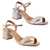 Kit 2 Pares Sandália Vizzano Salto Grosso Feminina com Fivela Conforto