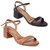 Kit 2 Pares Sandália Vizzano Salto Grosso Feminina com Fivela Conforto - comprar online