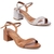Kit 2 Pares Sandália Vizzano Salto Grosso Feminina com Fivela Conforto - Krokodilus