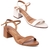 Kit 2 Pares Sandália Vizzano Salto Grosso Feminina com Fivela Conforto na internet