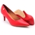 Imagem do Scarpin Vizzano Feminino Salto Baixo Fino Macio Original