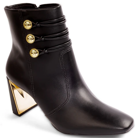 Bota Ramarim Cano Curto Salto Geométrico Original 2560103