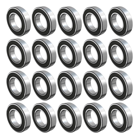 20x Rolamento Rígido De Esfera 6006 2rs 30x55x13mm - Gbr Gtop