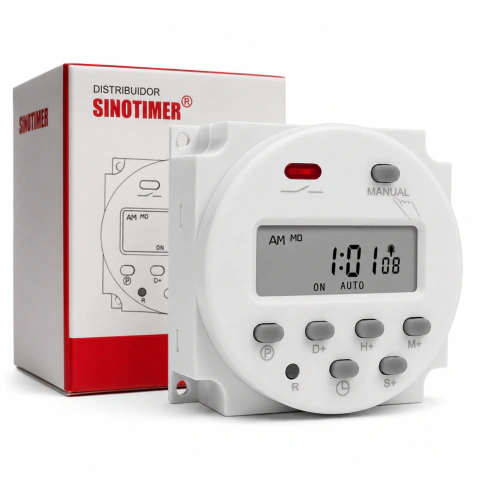 Timer Painel Programável Cn101s-4 12V (segundos) - Sinotimer