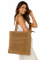 Bolsa de Palha Feminina Sacola Grande Quadrada de Ombro Moda Praia Verão