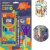 Kit Material Escolar Infantil Lápis De Cor Leo & Leo Jadim 7 Peças