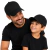Kit Boné Aba Curva Baseball Pai e Filho Liso Ajustável Unissex 2 Unidades