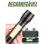 Mini Lanterna Tática Com Led e Zoom Recarregável Usb Lanterna De Mão - comprar online