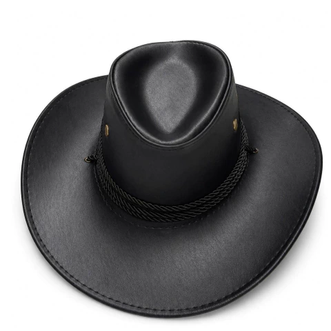 Chapéu Cowboy São João Rodeio Barretos Country Tipo Australiano De PU Qualidade Premium