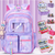 Kit Mochila Escolar Infantil Grande Capacidade Mais Estojo Escolar Grande Com 4 Compartimento - LF PRESENTES