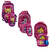 Kit Mochila Rodinha Infantil Menina Lancheira Térmica Estojo Organizador