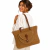 Bolsa Feminina Grande de Palha Trançada com Alça Longa e Bolso Frontal Moda Praia na internet