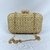 Bolsa Clutch Textura Palha Com Alça de Ombro Tranversal Festa Casamento - comprar online