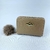 Carteira Feminina Porta Cartão De Crédito Com Chaveiro Pompom Em Pelúcia Com Zíper na internet