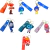 Kit Com 7 Chaveiros Emborrachados 3D Divertidamente Sortidos Pingente Porta Chave