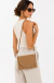 Bolsa Carteira Transversal Clutch de Palha Alça de Mão Com Alça Regulável Moda Praia Marrom na internet