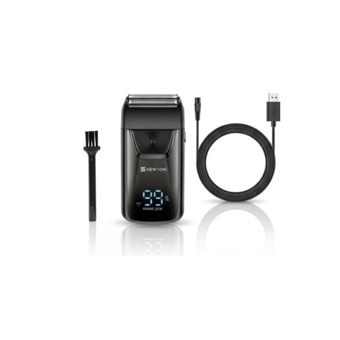 Barbeador Elétrico Mini Aparador de Barba Elétrico LCD Recarregável – Corte Úmido e Seco 120min de Uso Ncp-1205