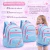 Mochila Infantil Escolar Feminina Azul com Detalhes Rosa – Escolar, Confortável e Resistente - loja online