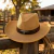 Chapéu Cowboy Vaqueiro Palha Estilo Ocidental Clássico - loja online