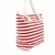Imagem do Bolsa Listrada Com Alça De Corda Sacola de Praia e Verão Piscina Forro Interno Impermeável ecobag