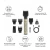 Máquina de Cortar Cabelo Aparador de Barba Kit 4 em 1 NCP-1906 Recarregável USB 3W Alta Potência 120min Uso - comprar online