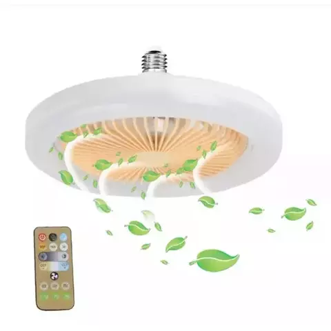 Ventilador De Teto Com Led Lâmpada Novo Com Controle Led