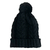 Touca De Frio Com Pompom Preta Gorro De Lã Tricot Inverno - comprar online