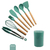 Conjunto de Utensilios Silicone 8 Peças - Verde Escuro - Ofertas na Net