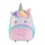 Mochila Infantil Com Rodinhas Unicornio - Roxo - comprar online