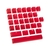 SET 31 TECLAS DUCKY GOMA TRASLUCIDAS ROJAS RED - comprar online