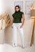Blusa Bianca gola alta