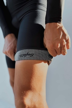 Safetti Macaquinho de Ciclismo ML Aero Masc Nero