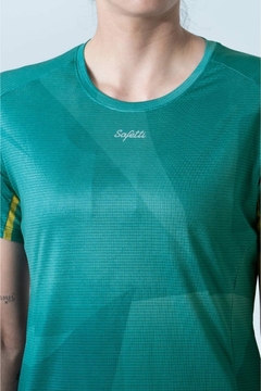 Imagem do Safetti Camiseta Corrida Fem Cadence Esmeralda