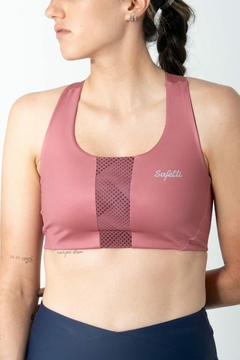 Safetti Top Corrida Fem Doumotion Dupla Face Rosa Ponche - Safetti