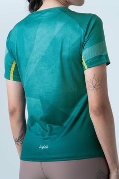 Safetti Camiseta Corrida Fem Cadence Esmeralda