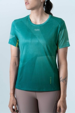 Safetti Camiseta Corrida Fem Cadence Esmeralda - loja online