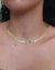 Choker com gotas penduradas ouro na internet