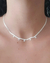 Choker dupla pedras brancas - Semijoia - comprar online