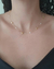 Choker pérola e coração - ouro - comprar online